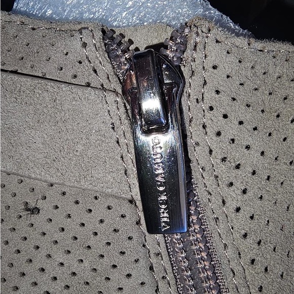 Vince Camuto Tan Perforated Ankle Booties - Picture 3 of 9